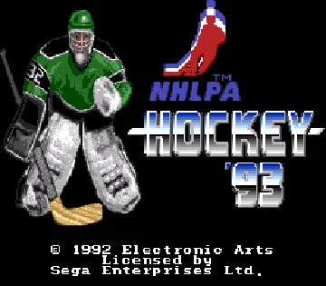 NHLPA Hockey 93 (USA, Europe) (v1 screen shot title